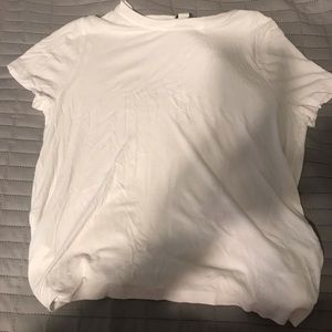 Forever 21 White textured T-shirt